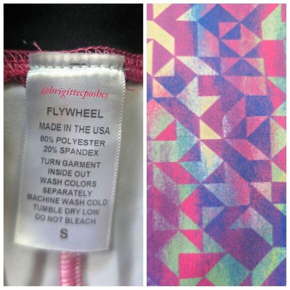 FLYWHEEL Cropped Pink Multi-colored Legging - Picture 6 of 6